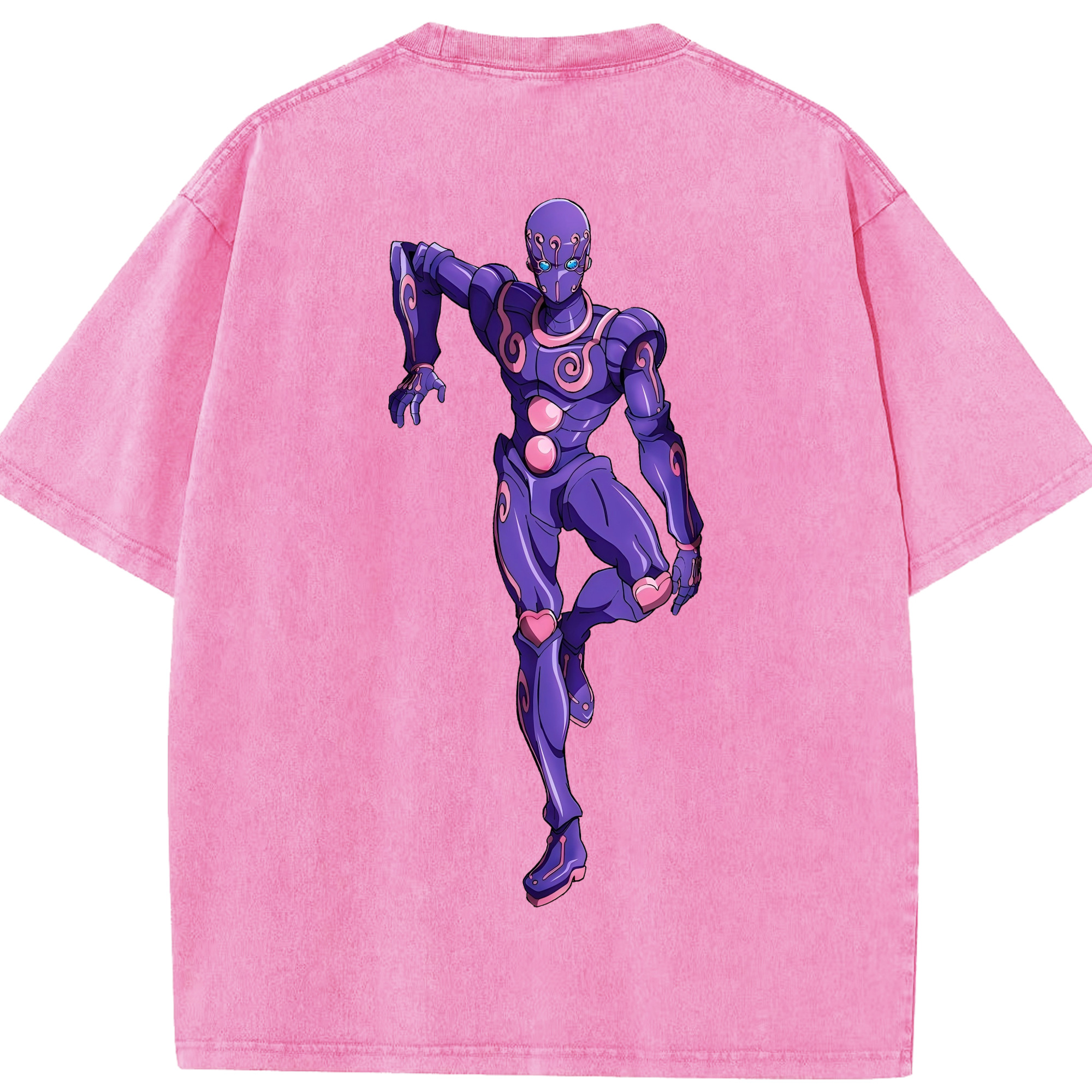 （画像用） ジョジョの奇妙な冒険 JoJo's Bizarre Adventure 綿100% ヴィンテージ風 半袖Tシャツ（背面プリント）